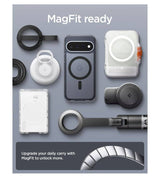 Magsafe Калъф за Google Pixel 11, Spigen Ultra Hybrid Mag Fit Case Frost Black, Черен (9)
