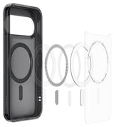 Magsafe Калъф за Google Pixel 11, Spigen Ultra Hybrid Mag Fit Case Frost Black, Черен (6)
