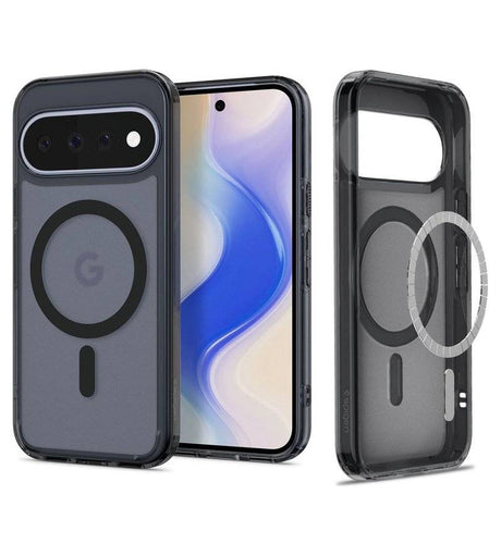 Magsafe Калъф за Google Pixel 11, Spigen Ultra Hybrid Mag Fit Case Frost Black, Черен (2)