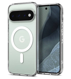 Magsafe Калъф за Google Pixel 11 Pro, Spigen Ultra Hybrid Clear Mag Fit Case, Прозрачен