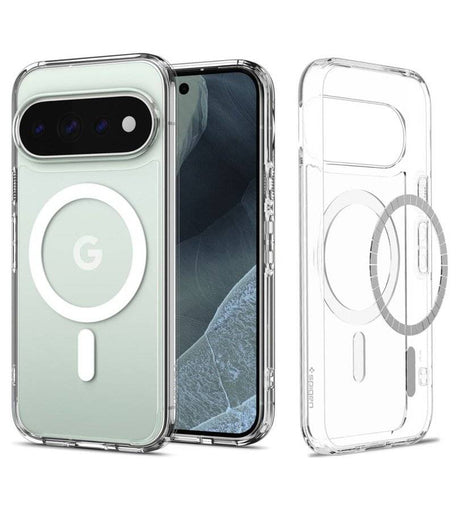 Magsafe Калъф за Google Pixel 11 Pro, Spigen Ultra Hybrid Clear Mag Fit Case, Прозрачен (2)