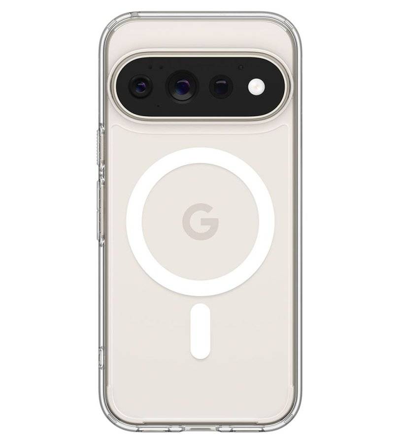 Magsafe Калъф за Google Pixel 11 Pro, Spigen Ultra Hybrid Clear Mag Fit Case, Прозрачен (4)