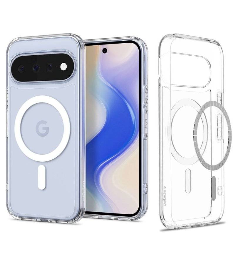 Magsafe калъф за Google Pixel 11, Spigen Ultra Hybrid Clear Mag Fit Case, Прозрачен (2)