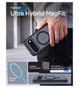 Magsafe Калъф за Google Pixel 11, Spigen Ultra Hybrid Mag Fit Case Frost Black, Черен (7)