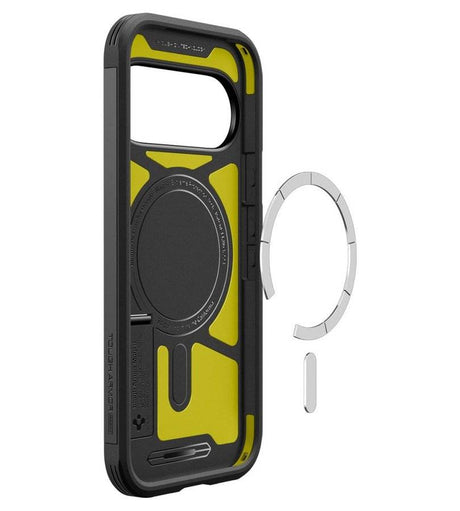 Magsafe Калъф за Google Pixel 11 Pro, Spigen Tough Armor Mag Fit Case, Черен (7)