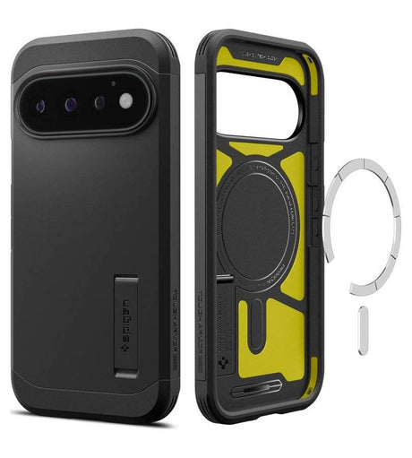 Magsafe Калъф за Google Pixel 11 Pro, Spigen Tough Armor Mag Fit Case, Черен (3)