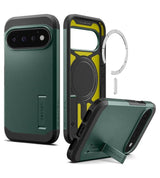 Magsafe Калъф за Google Pixel 11 Pro, Spigen Tough Armor Mag Fit Case Abyss Green, Зелен