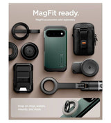 Magsafe калъф за Google Pixel 11, Spigen Tough Armor Mag Fit Case Abyss Green, Зелен (9)