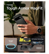 Magsafe Калъф за Google Pixel 11, Spigen Tough Armor Mag Fit Case, Черен (13)