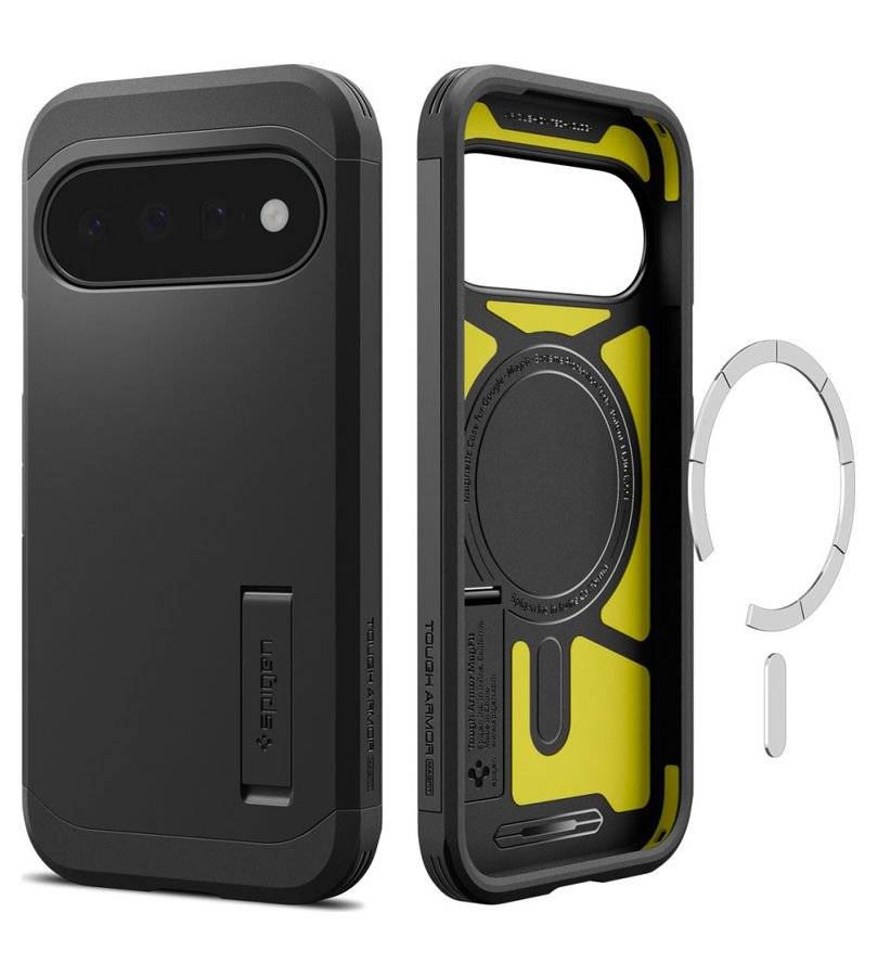 Magsafe Калъф за Google Pixel 11, Spigen Tough Armor Mag Fit Case, Черен (3)