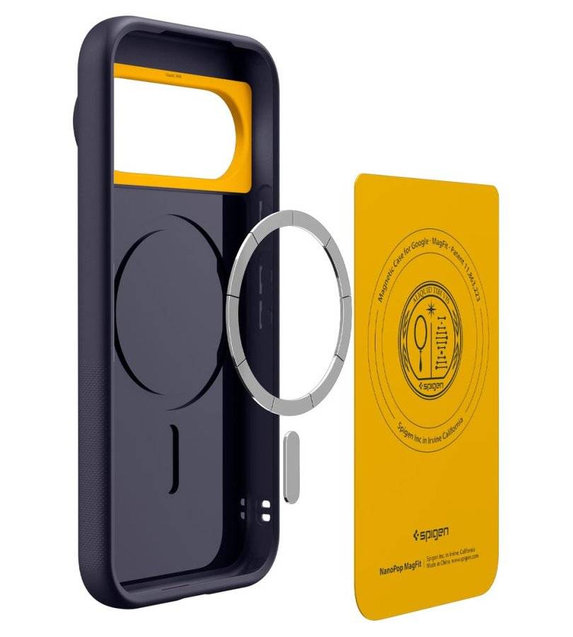 Magsafe Kалъф за Google Pixel 11 Pro XL, Spigen Nano Pop Mag Fit Case Blueberry Navy, Син (4)