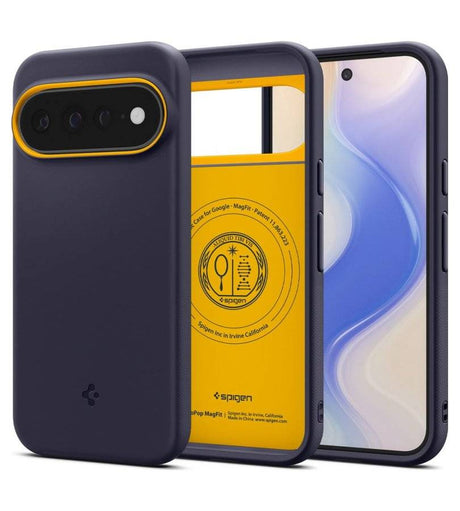 Magsafe Kалъф за Google Pixel 11 Pro XL, Spigen Nano Pop Mag Fit Case Blueberry Navy, Син (3)