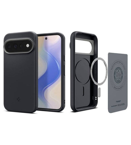 Magsafe Kалъф за Google Pixel 11 Pro XL, Spigen Nano Pop Mag Fit Case Black Sesame, Черен