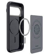 Magsafe Kалъф за Google Pixel 11 Pro XL, Spigen Nano Pop Mag Fit Case Black Sesame, Черен (4)
