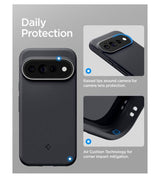 Magsafe Kалъф за Google Pixel 11 Pro XL, Spigen Nano Pop Mag Fit Case Black Sesame, Черен (12)