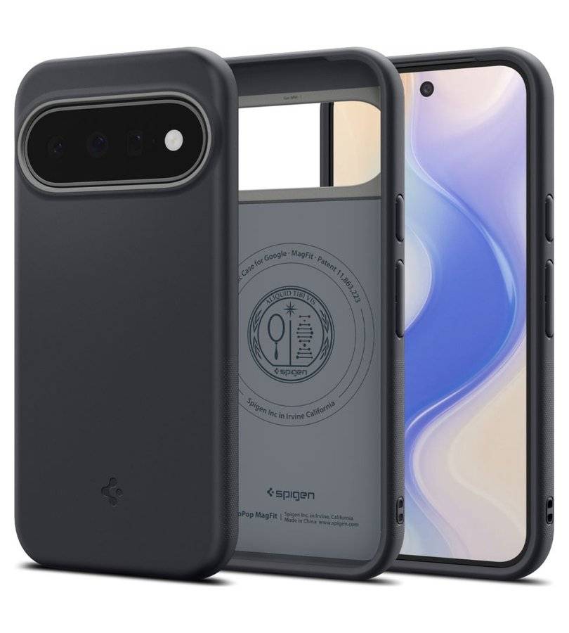 Magsafe калъф за Google Pixel 11, Spigen Nano Pop Mag Fit Case Black Sesame, Черен (3)