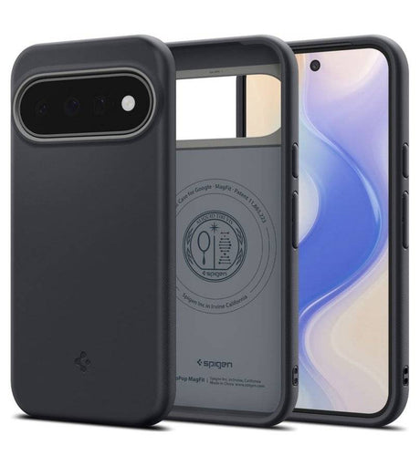 Magsafe калъф за Google Pixel 11, Spigen Nano Pop Mag Fit Case Black Sesame, Черен (3)