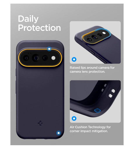 Magsafe калъф за Google Pixel 11 Pro, Spigen Nano Pop Mag Fit Case Blueberry Navy, Син (12)