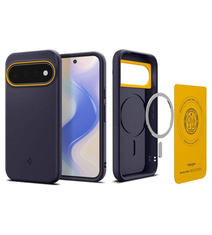 Magsafe Калъф за Google Pixel 11, Spigen Nano Pop Mag Fit Case Blueberry Navy, Син