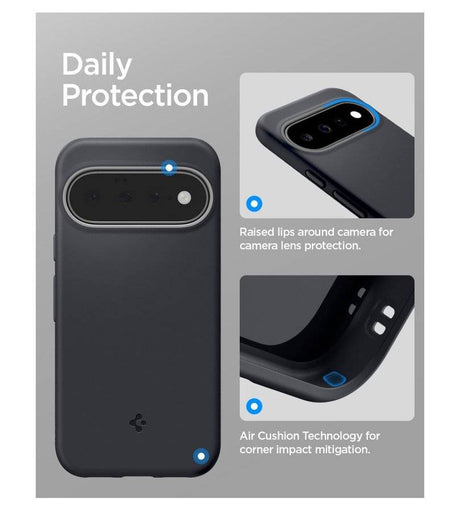 Magsafe калъф за Google Pixel 11, Spigen Nano Pop Mag Fit Case Black Sesame, Черен (12)
