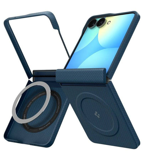 Magsafe Калъф за Samsung Z Flip 8, Spigen Airskin Aramid Mag Fit Case, Син (2)