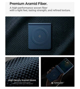 Magsafe Калъф за Samsung Z Flip 8, Spigen Airskin Aramid Mag Fit Case, Син (11)