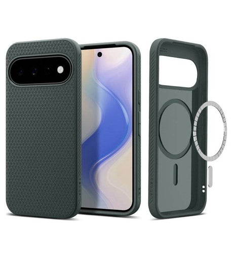 Magsafe Kалъф за Google Pixel 11, Spigen Liquid Air Mag Fit Case Abyss Green, Зелен