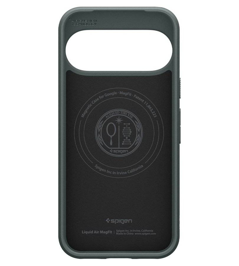 Magsafe Kалъф за Google Pixel 11, Spigen Liquid Air Mag Fit Case Abyss Green, Зелен (4)