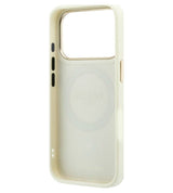 Magsafe Калъф за iPhone 18 Pro Max/ 17 Pro Max, Guess Peony 4G Small Logo Case, Бежов (6)