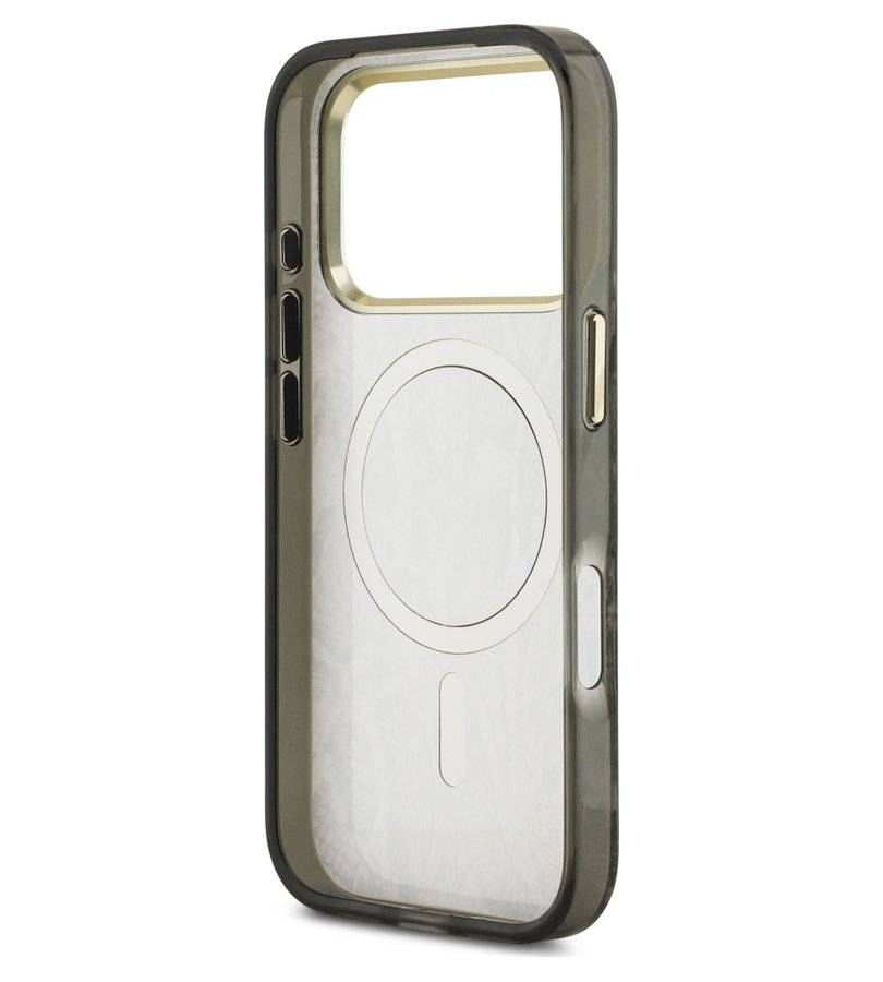 Magsafe Калъф за iPhone 18 Pro/ 17 Pro, Guess Python Pattern Case, Кафяв (6)