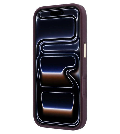 Magsafe Калъф за iPhone 18 Pro/ 17 Pro, Guess Peony 4G Small Logo Case, Бордо (5)