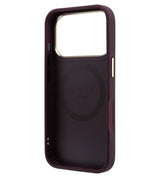 Magsafe Калъф за iPhone 18 Pro/ 17 Pro, Guess Peony 4G Small Logo Case, Бордо (7)