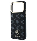 Magsafe Калъф за iPhone 18 Pro Max/ 17 Pro Max, Guess Peony 4G Small Logo Case, Черен (5)