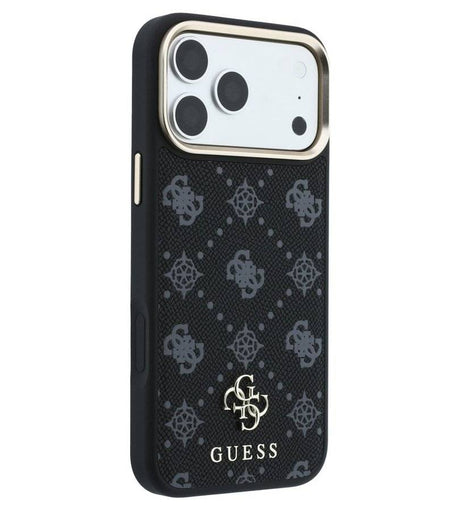 Magsafe Калъф за iPhone 18 Pro Max/ 17 Pro Max, Guess Peony 4G Small Logo Case, Черен (4)