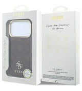 Magsafe Калъф за iPhone 18 Pro/ 17 Pro, Guess Peony 4G Small Logo Case, Бордо (8)