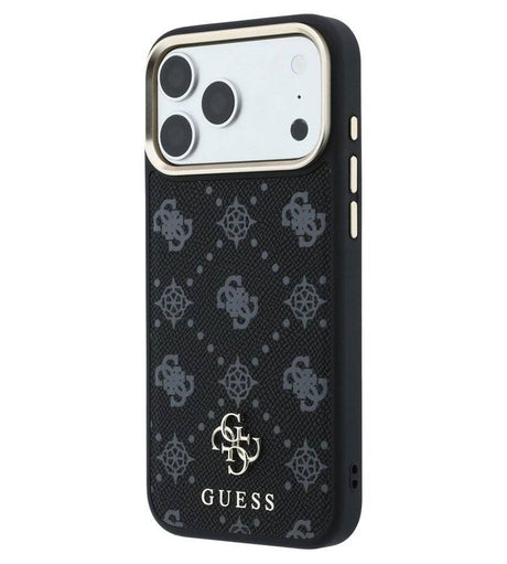Magsafe Калъф за iPhone 18 Pro/ 17 Pro, Guess Peony 4G Small Logo Case, Черен (2)