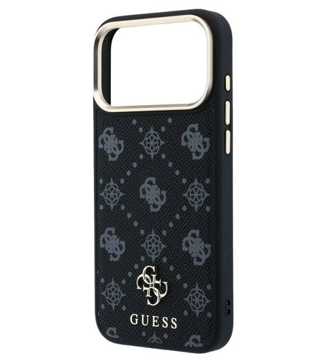 Magsafe Калъф за iPhone 18 Pro/ 17 Pro, Guess Peony 4G Small Logo Case, Черен (5)