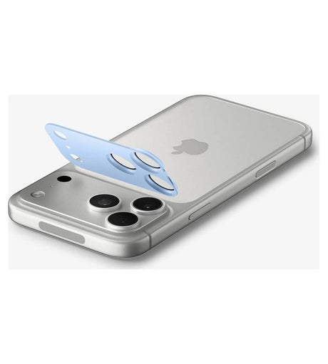 Протектор за Камерата на iPhone 18 Pro, Spigen EZ Fit Optik Pro XL Glas.tR, Син (2)