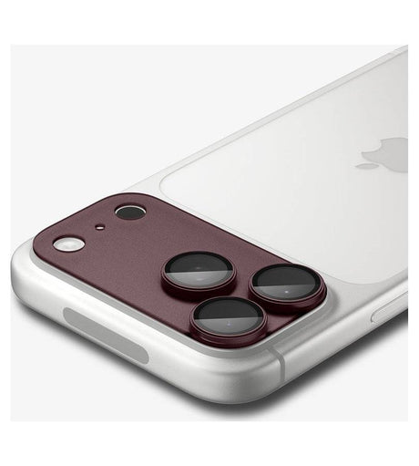 Протектор за Камерата на iPhone 18 Pro, Spigen EZ Fit Optik Pro XL Glas.tR Burgundy, Бордо (3)