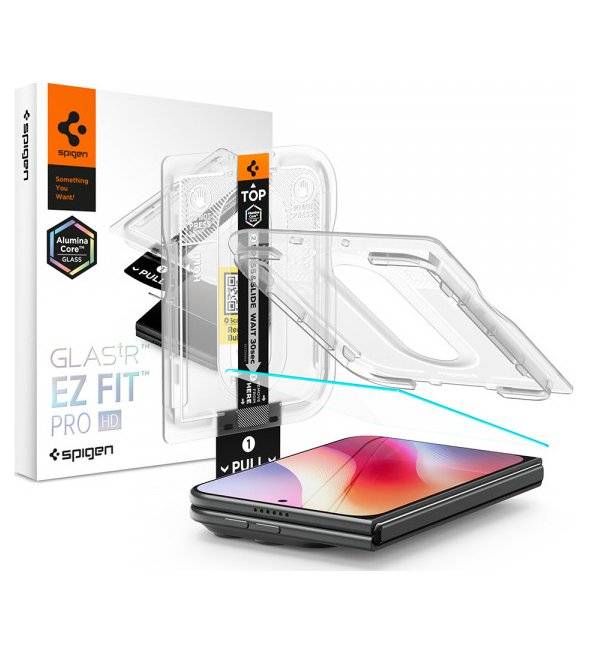 Стъклен Протектор за iPhone Duo, Spigen EZ Fit Pro Glas.tR, Прозрачен