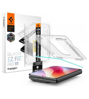 Стъклен Протектор за iPhone Duo, Spigen EZ Fit Pro Glas.tR, Прозрачен