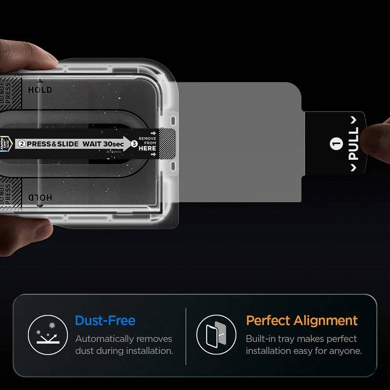 Стъклен Протектор за iPhone Duo, Spigen EZ Fit Pro Glas.tR, Прозрачен (3)