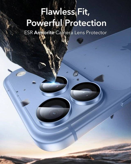 Протектор за Камерата на iPhone 18 Pro Max/ 18 Pro, ESR Armorite Camera Lens Glass, Син (3)
