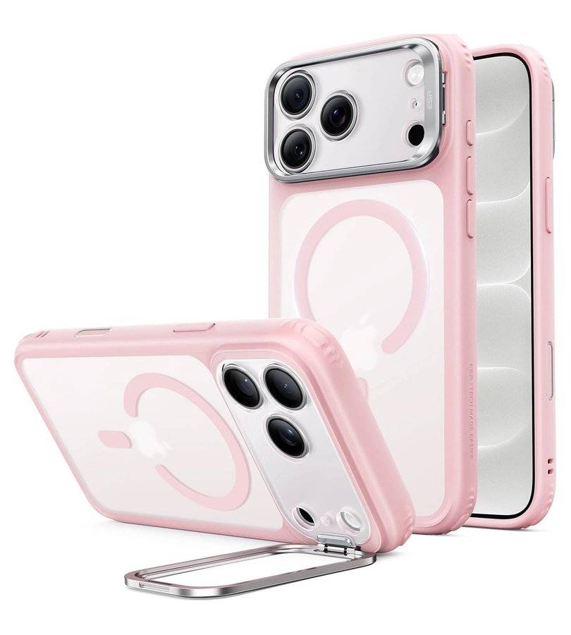 Magsafe Калъф за iPhone 18 Pro Max/ 17 Pro Max, ESR Classic Hybrid Kickstand Frosted Mag Case, Розов