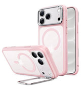 Magsafe Калъф за iPhone 18 Pro Max/ 17 Pro Max, ESR Classic Hybrid Kickstand Frosted Mag Case, Розов