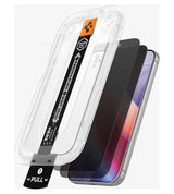 Затъмняващ Протектор за iPhone 18 Pro Max, Spigen Privacy Glas.tR EZ Fit Pro 2бр., Черен (3)