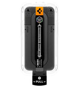 Затъмняващ Протектор за iPhone 18 Pro, Spigen Privacy Glas.tR EZ Fit Pro 2бр., Черен (6)