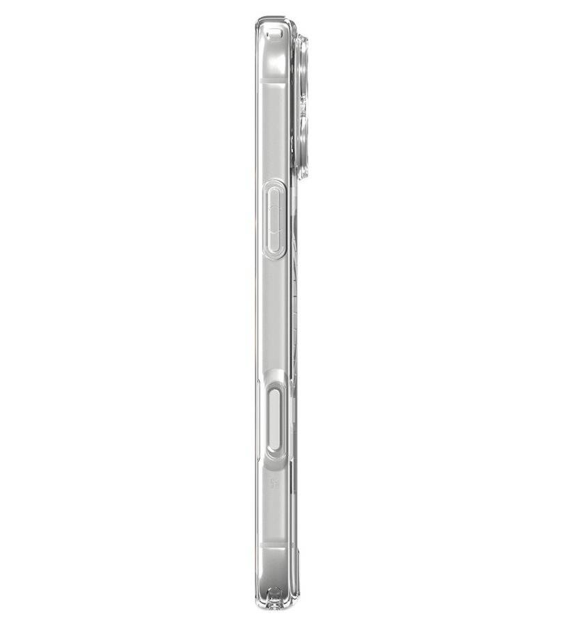 Magsafe Калъф за iPhone 18 Pro/ 17 Pro, Spigen Ultra Hybrid Mag Fit Case Clear/Deep Blue, Прозрачен (4)