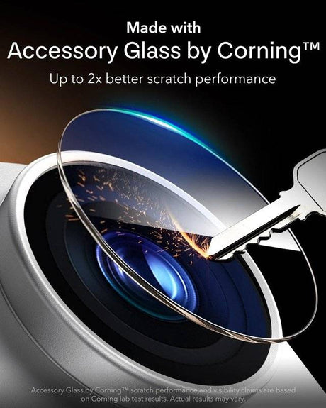 Протектор за Камерата на iPhone 18 Pro, ESR Armorite Pro Cam Glass, Сребрист (4)