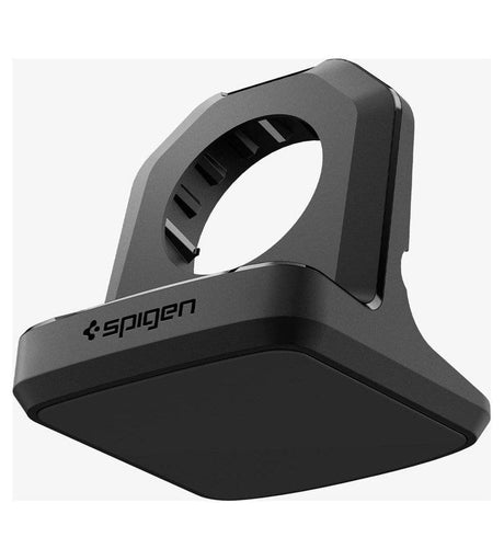 Поставка за Зарядното на Apple Watch, Spigen Rugged Armor TPU Stand, Черен (8)
